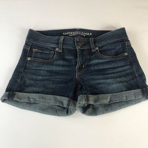 American Eagle Outfitters Denim Shorts Dark Wash